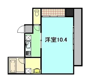 クレール【6階】の間取り