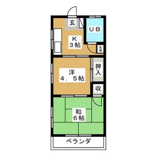 ハイツ越川【2階】の間取り