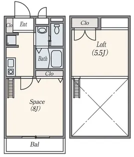 パエーゼミオ【1階】の間取り