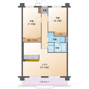 ハートフル春里【7階】の間取り