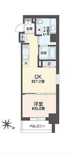 東京都港区元赤坂1【マンション】の間取り