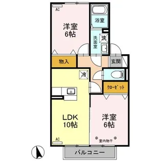 ヴィクトリア【2階】の間取り