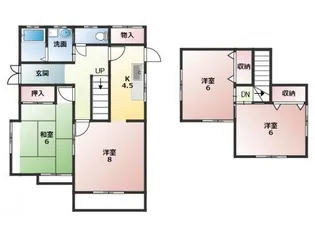 岐阜県瑞浪市寺河戸町【一戸建】の間取り