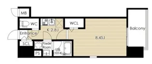 Volare HAKATA【8階】の間取り