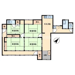 鹿児島県姶良市寺師【一戸建】の間取り