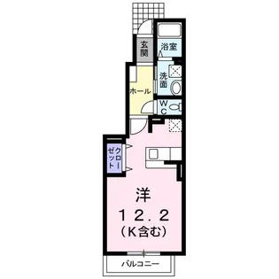 ブルックリンハイツC【1階】の間取り