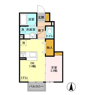 クレストコートT II【1階】の間取り