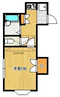 メゾン・プチ三国【2階】の間取り