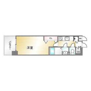 Luxe神戸WEST【6階】の間取り