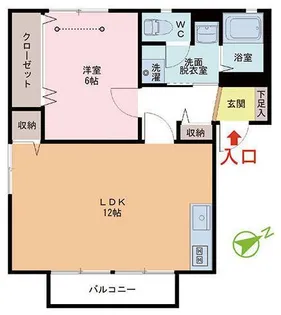MaisonさくらII F棟【2階】の間取り