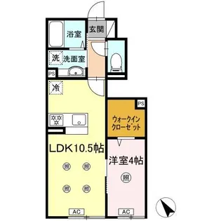 D-ROOM高良【1階】の間取り