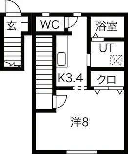 チュテレール【2階】の間取り