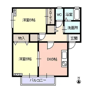 クレール エステート【2階】の間取り