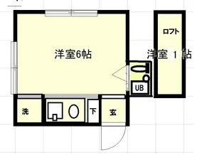 1Rの間取り画像