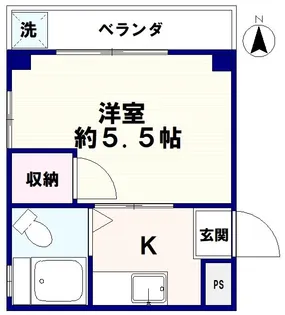 丸共ハイツ【2階】の間取り