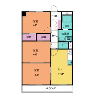 ラフィネ・ドミール【2階】の間取り