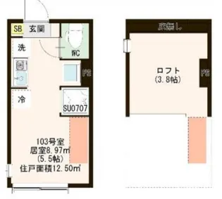 ハーモニーテラス板橋宮本町【1階】の間取り