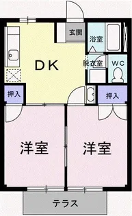 ブルーシティ A【1階】の間取り