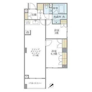 KDXレジデンス西原【2階】の間取り