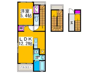 プチフローラ北野田IIIの間取り