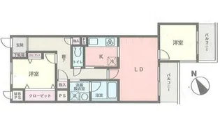 NICアーバンハイム保土ヶ谷【2階】の間取り