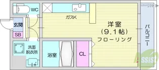 グランドメゾン大梶【2階】の間取り
