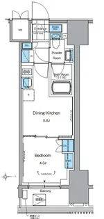 東京都台東区元浅草3【マンション】の間取り