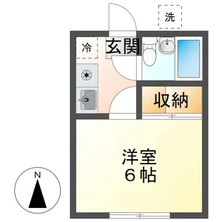 ニューカワバタ【1階】の間取り