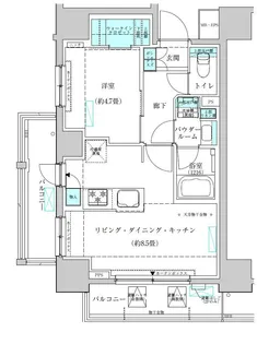 1LDKの間取り画像