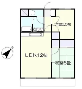メゾンあけぼの【5階】の間取り