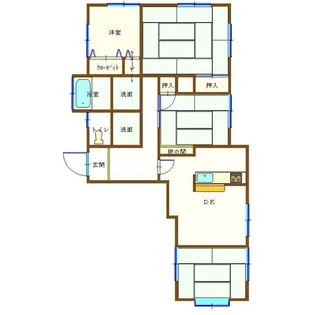 汐入アパート【1階】の間取り
