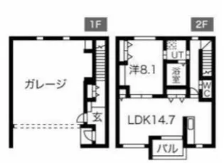 Garagea I【2階】の間取り