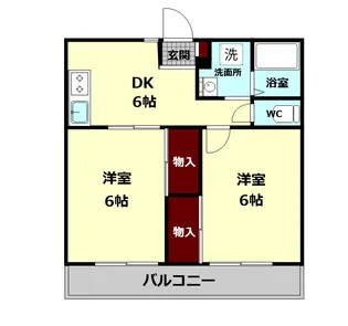 エステートピアVハヤノIII【1階】の間取り
