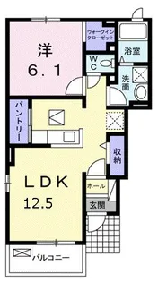 メゾン・レイク【1階】の間取り