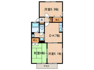 ヴィラ エテルノ【2階】の間取り