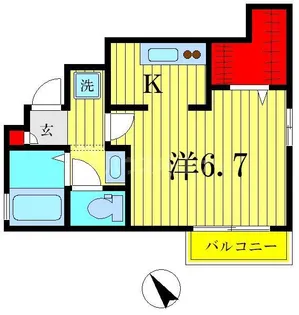 東京都葛飾区西新小岩5【アパート】の間取り