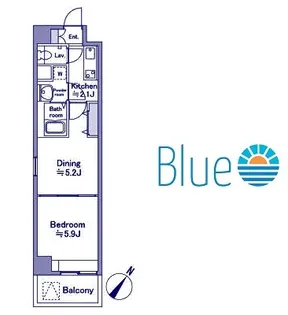 ソナーレ横浜【7階】の間取り