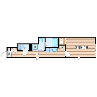 フェリーチェ鹿野【1階】の間取り