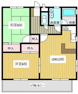 片川ハイツ【3階】の間取り