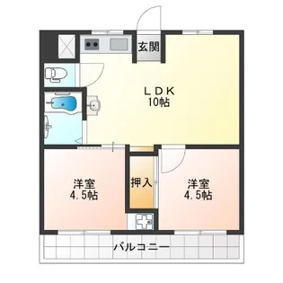 リアライズ玉出【7階】の間取り