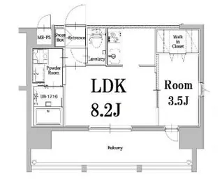 エンクレスト千早【2階】の間取り
