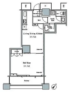 THE TOKYO TOWERS MID TOWER【30階】の間取り