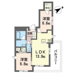 グランセレーノ 大井仙台坂【4階】の間取り