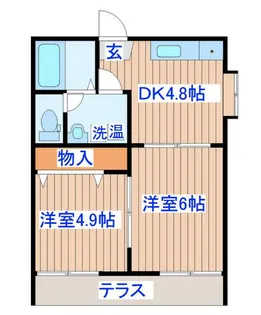 ベルグラン八木山南【1階】の間取り