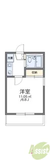 レオパレス松田【2階】の間取り