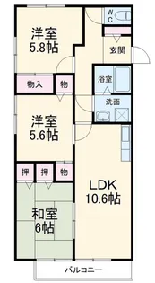 静岡県浜松市中央区芳川町【アパート】の間取り