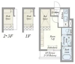 1Kの間取り画像
