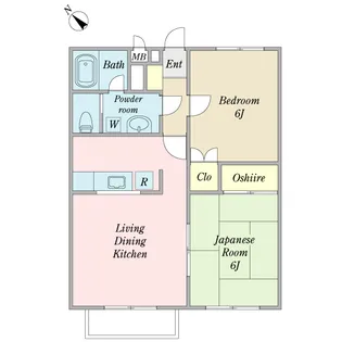 メイプルガーデン弐番館【1階】の間取り