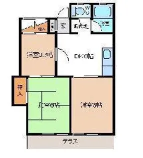 第5田代コーポ【2階】の間取り