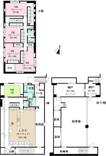 東京都渋谷区代々木4【一戸建】の間取り